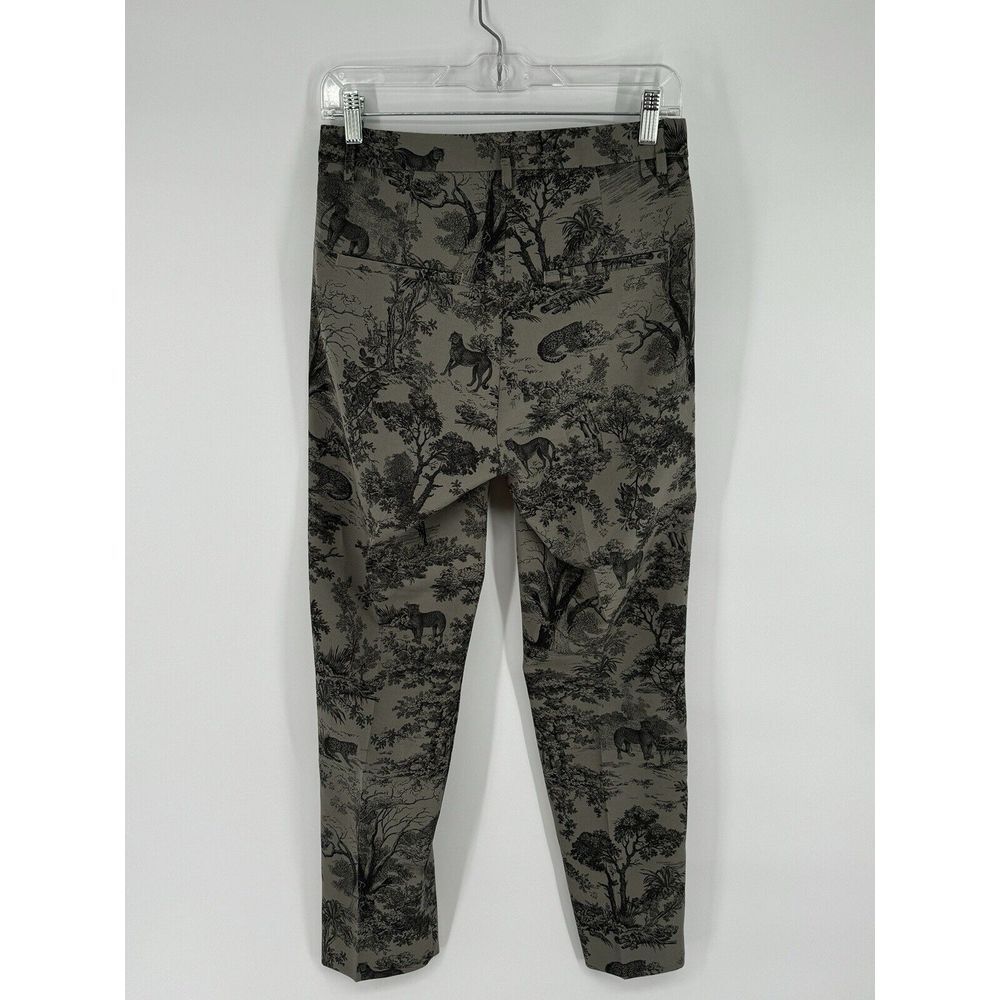 Cambio Toile Safari Pants‎ 29 Inch Waist Gray And Black Leopard - Picture 6 of 7